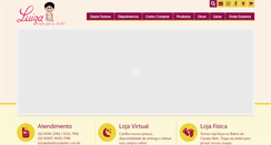 Desktop Screenshot of luizabebe.com.br