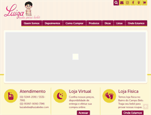 Tablet Screenshot of luizabebe.com.br